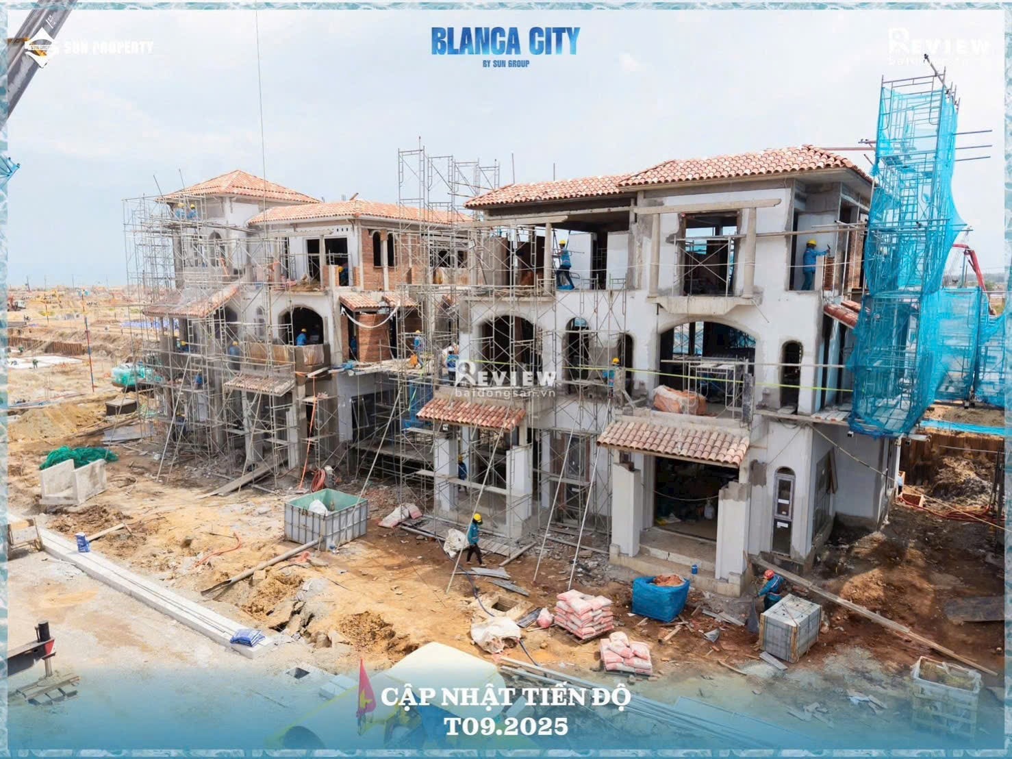 TIẾN ĐỘ THỰC TẾ DỰ ÁN BLANCA CITY BY SUNGROUP VŨNG TÀU
