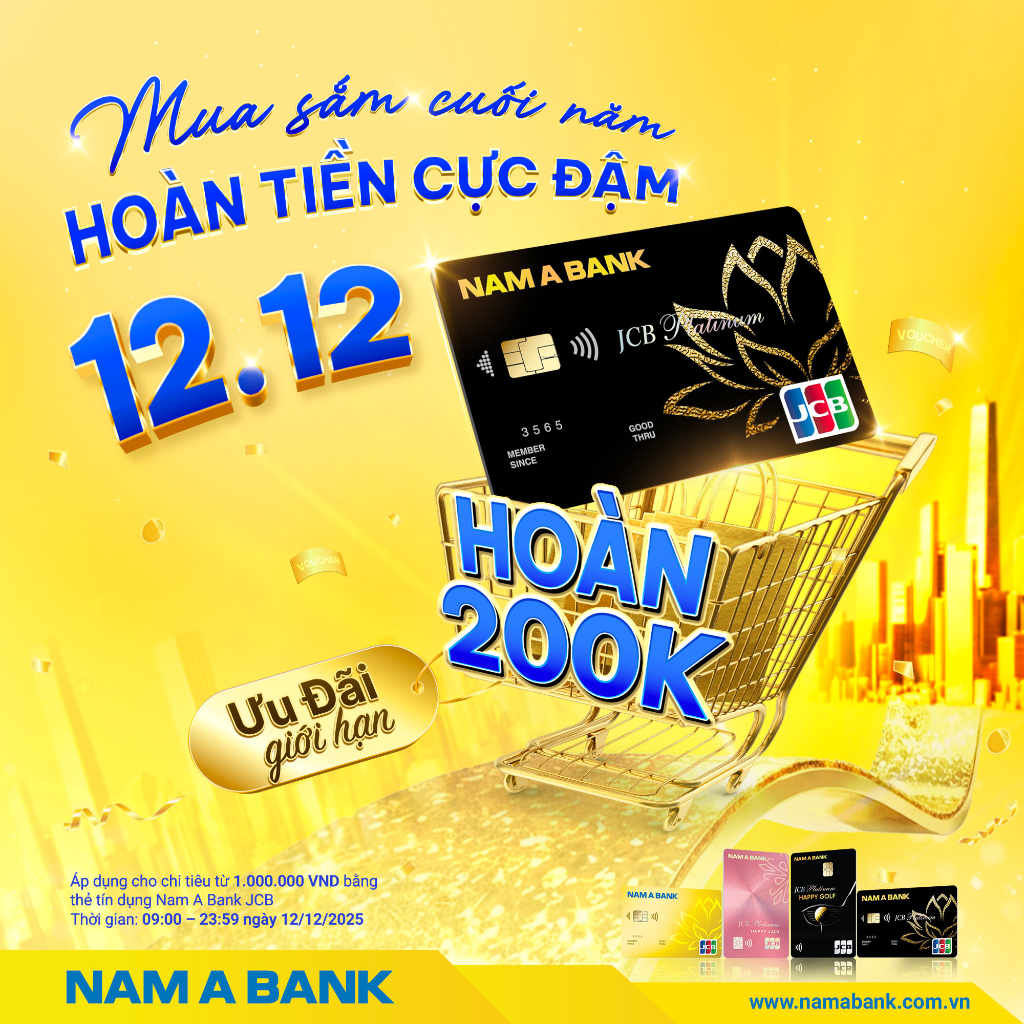 12/12 - NGÀY ĐÔI MAY MẮN,  HOÀN NGAY 200.000 VND
