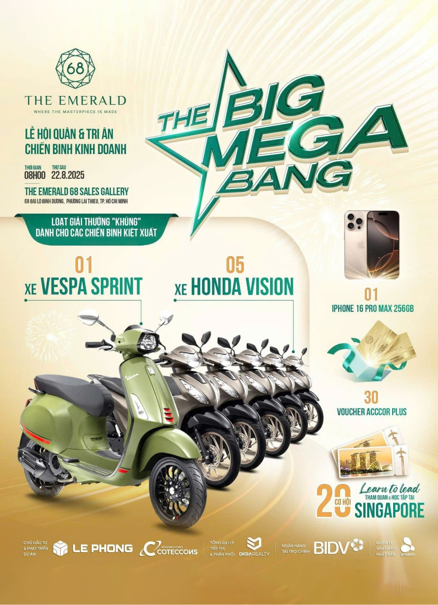 DẤU ẤN BẢNG VÀNG: THE EMERALD 68 TRI ÂN CHIẾN BINH THẦN TỐC